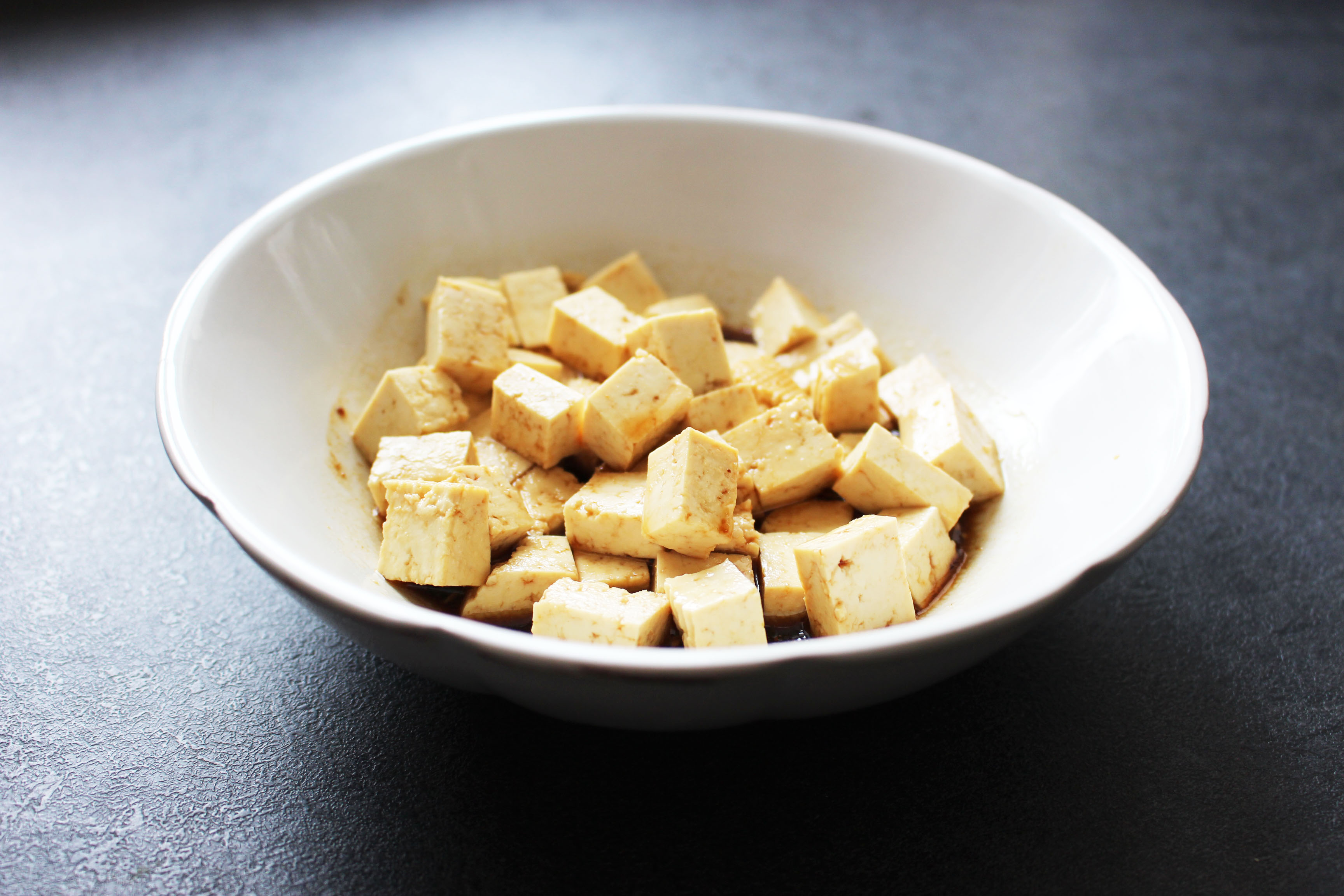 tofu mariné vegan