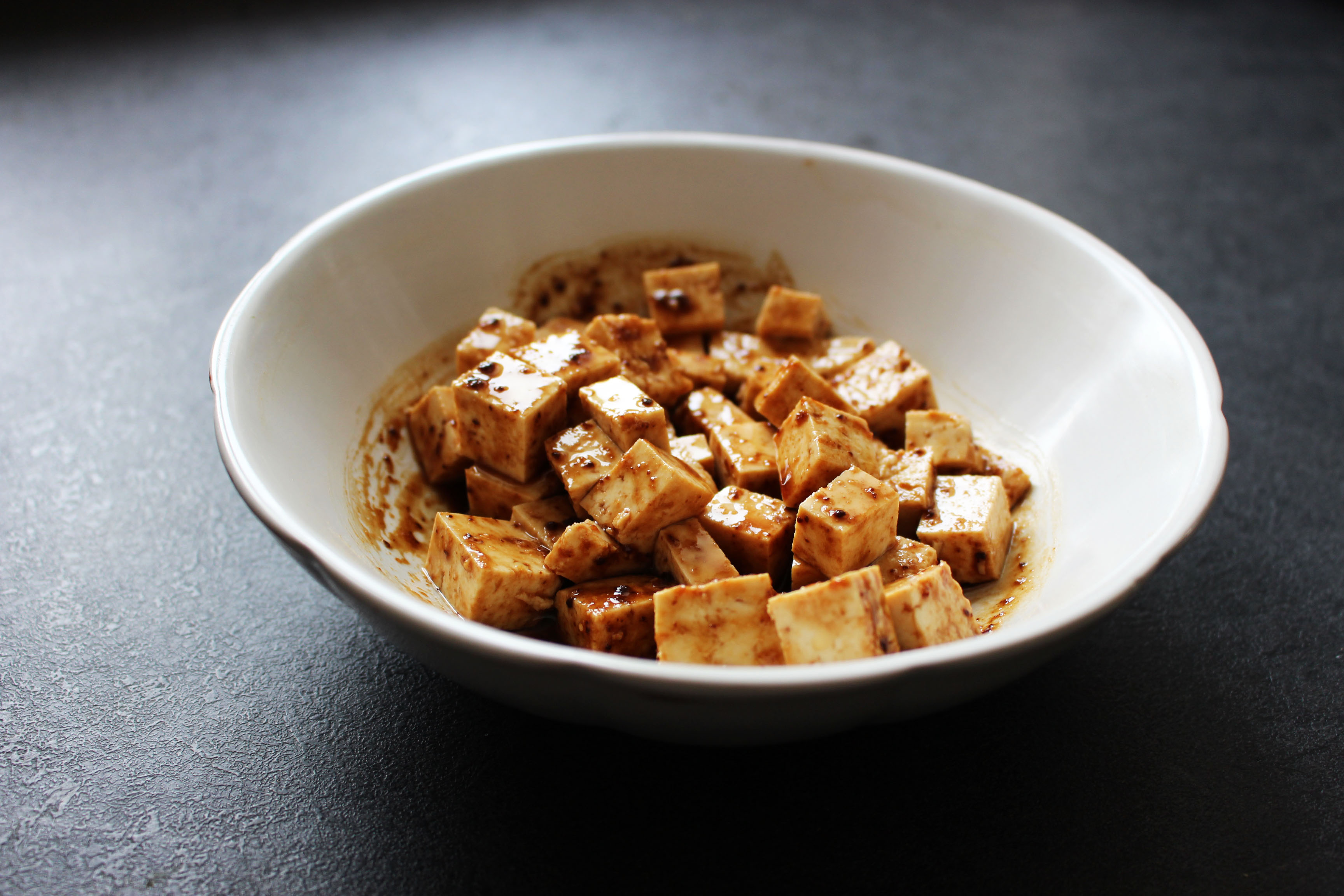 tofu mariné vegan