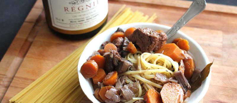Seitan bourguignon vegan de la petite okara
