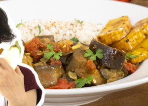 aubergines vindaloo recette vegan