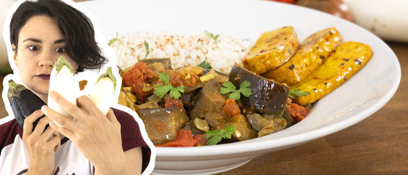 aubergines vindaloo recette vegan