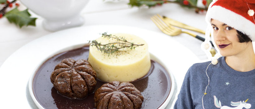 Paupiettes de seitan et sa sauce au vin rouge