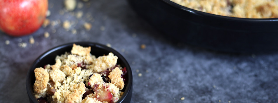 Dessert vegan facile - crumble