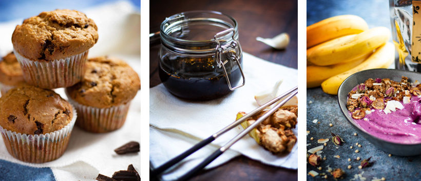 3 recettes vegan Instagram : Sauce teriyaki, açaï bowl et muffins aux pépites de chocolat