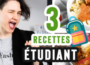 3 recettes vegan étudiant - économique & facile