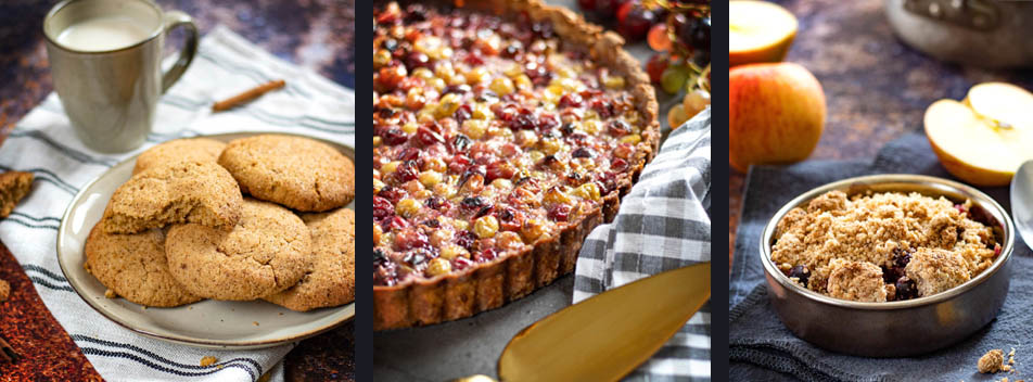 3 recettes vegan Instagram : Snickerdoodles, pâte sablée d'automne et crumble à l'avoine