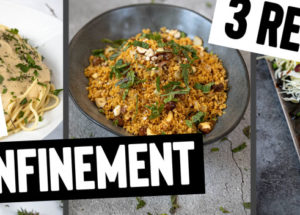 3 recettes spéciales confinement vegan